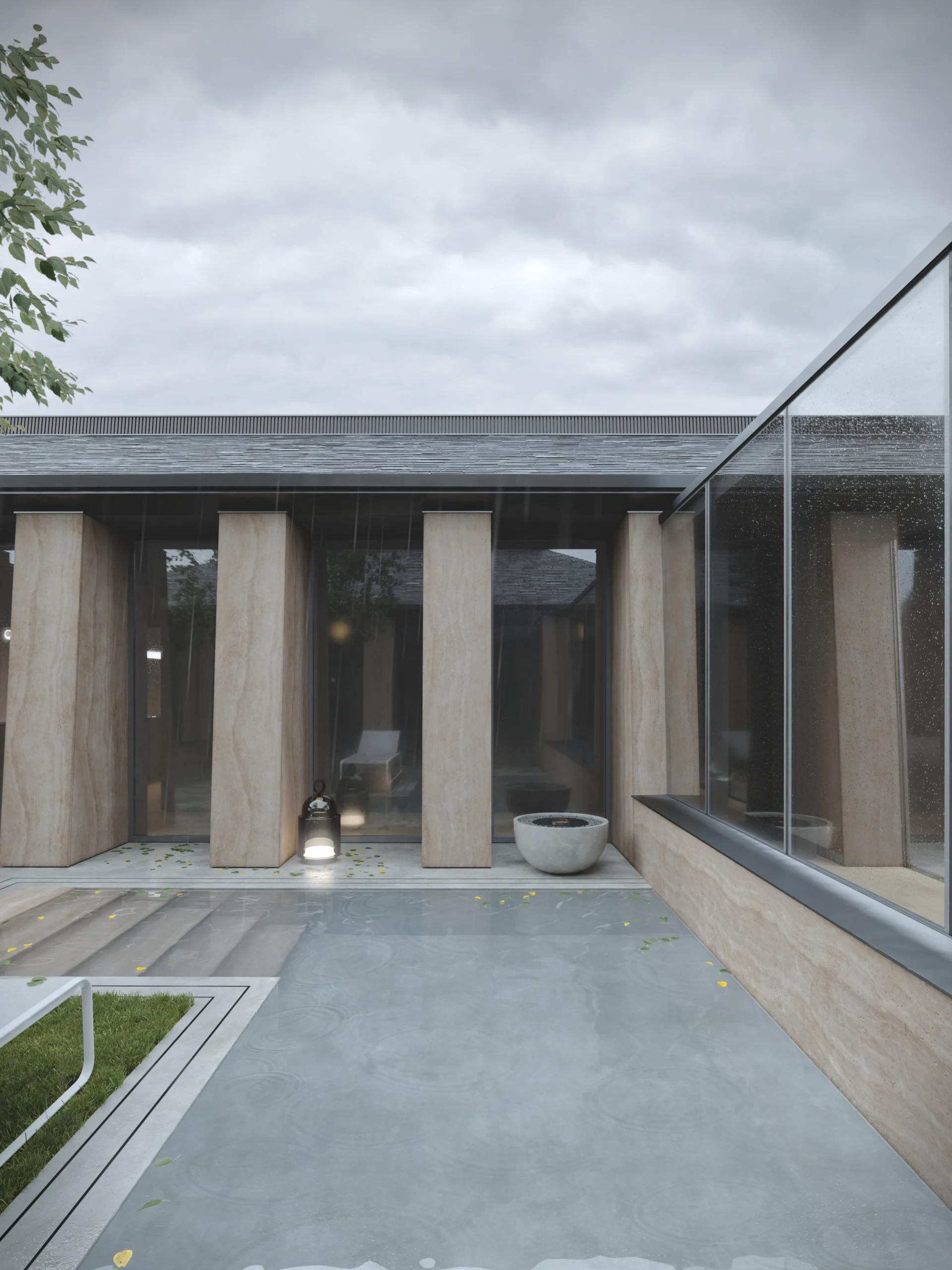 Dom jednorodzinny Gamma00 - atrium | pracownia architektoniczna