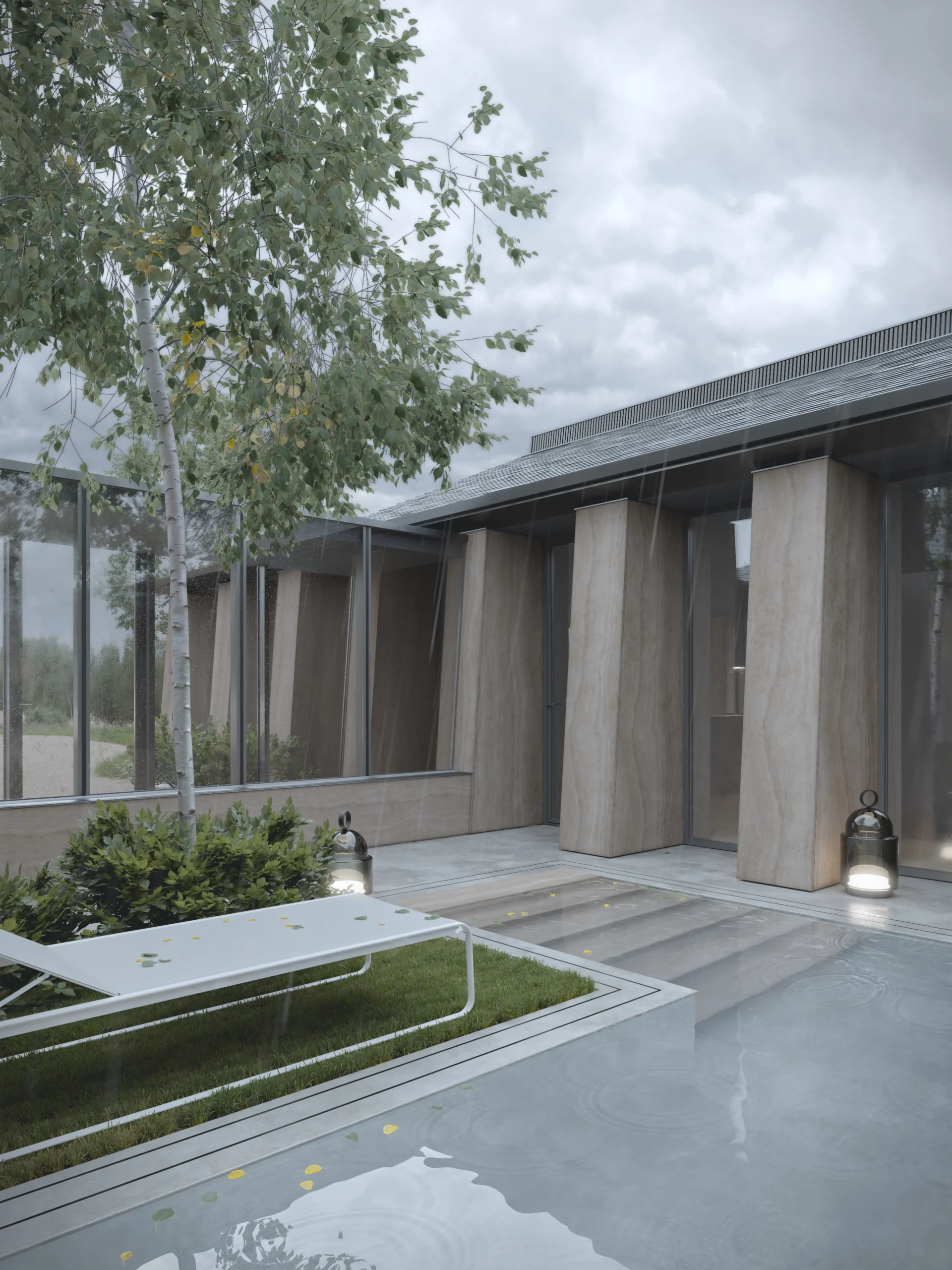 Dom jednorodzinny Gamma00 - atrium | pracownia architektoniczna